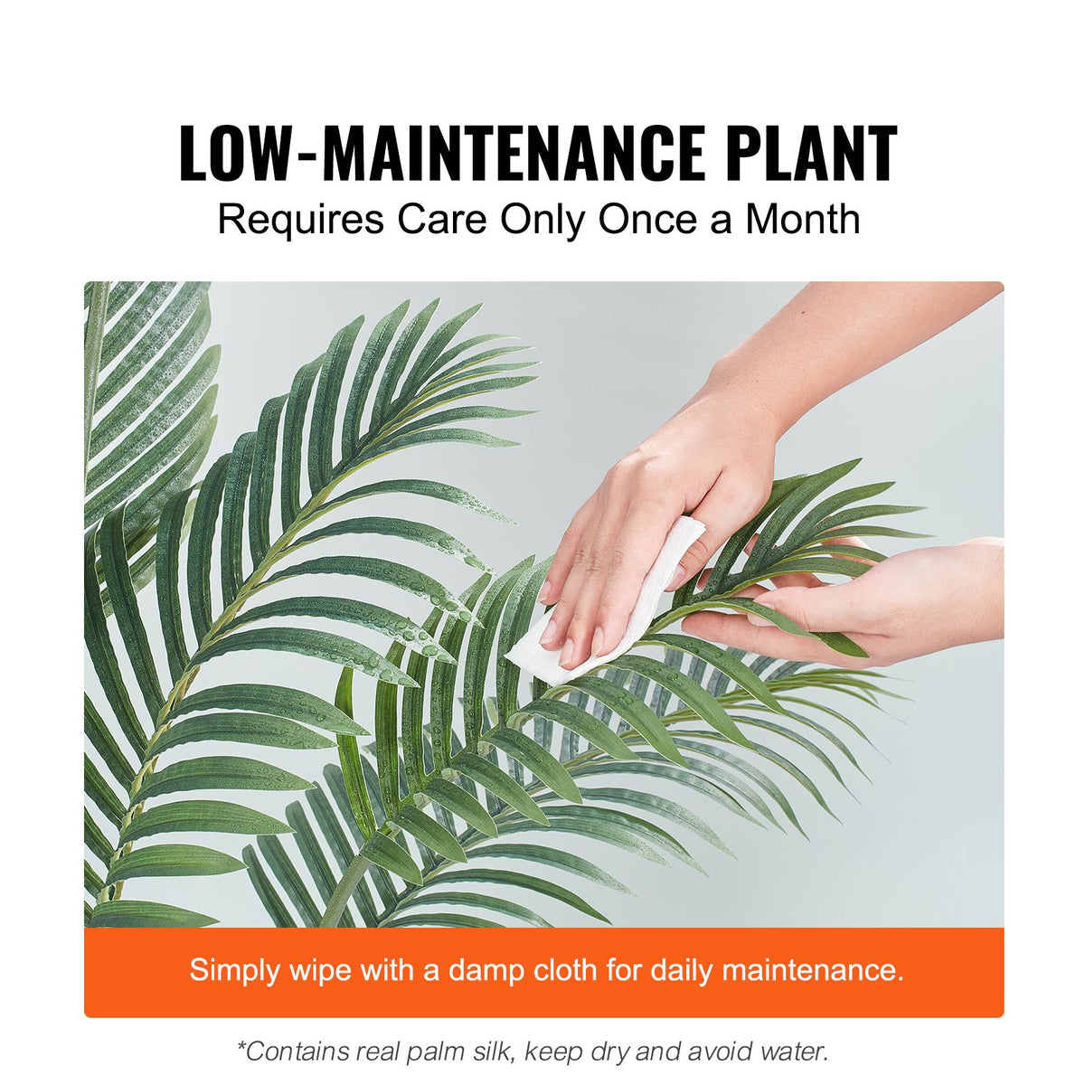 1219mm Artificial Palm Tree Faux Plant PE Greenery Indoor Outdoor Decor