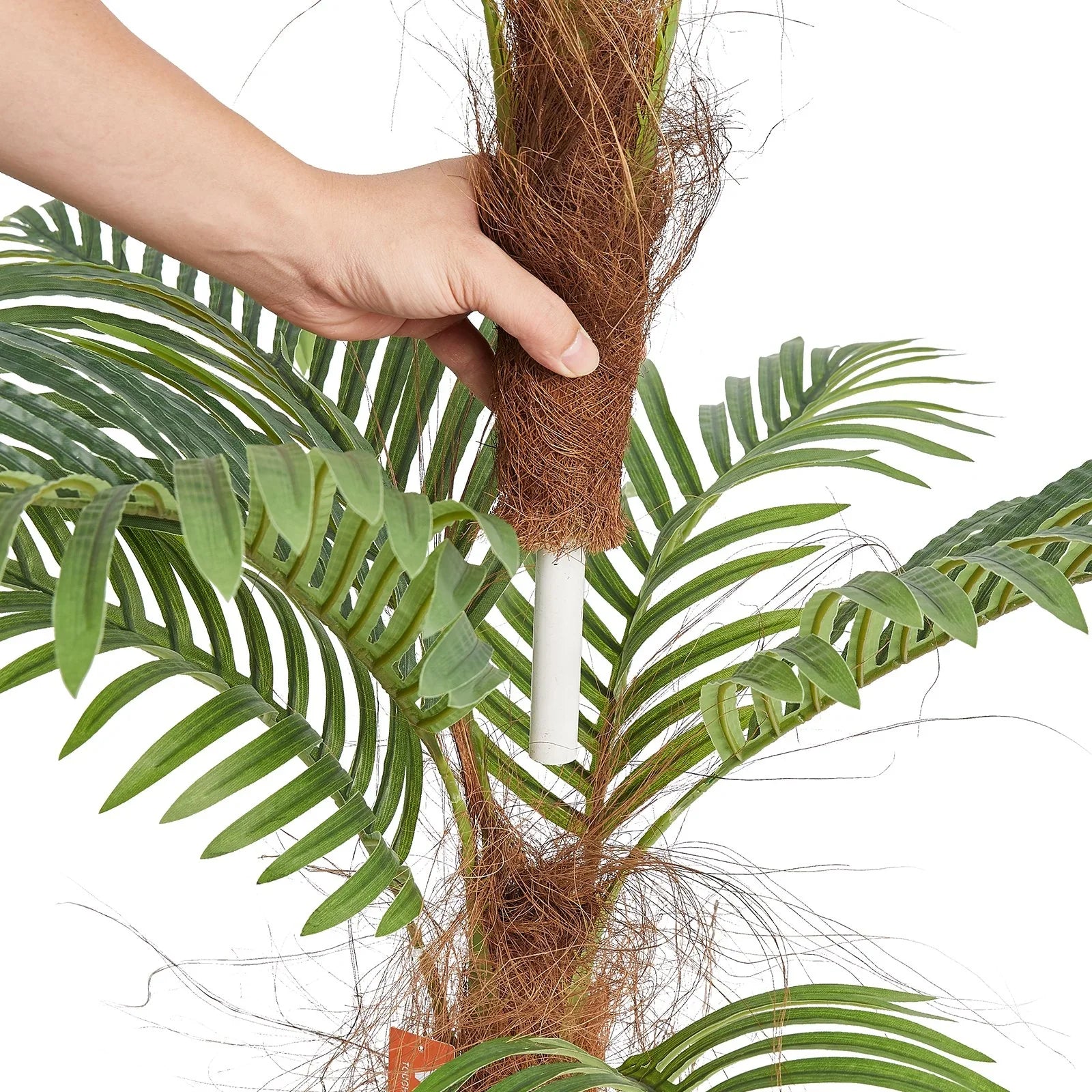 Artificial Palm Tree, 1219mm Tall Faux Plant, Secure PE Material & Anti-Tip Tilt Protection Low-Maintenance Plant, Lifelike Green Fake Tree for Home Office Warehouse Decor Indoor Outdoor