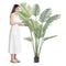 VEVOR Artificial Palm Tree, 1.8mTall Faux Plant, Secure PE Material & Anti-Tip Tilt Protection Low-Maintenance Plant, Lifelike Green Fake Tree for Home Office Warehouse Decor Indoor Outdoor