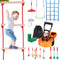 Ninja Warrior Obstacle Course for Kids, 15.24 m Weatherproof Slacklines, 500lbs Weight Capacity Monkey Line, Outdoor Playset Equipment, Backyard Toys Training Equipment Set with 10 Obstacles