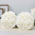 Artificial Flowers, 105 pcs Real Looking White Silk Fake Hydrangea Bulk, White Faux Bridal Shower with Stems for DIY Wedding Bouquets, Home Centerpieces Arrangements, Party Tables Decorations
