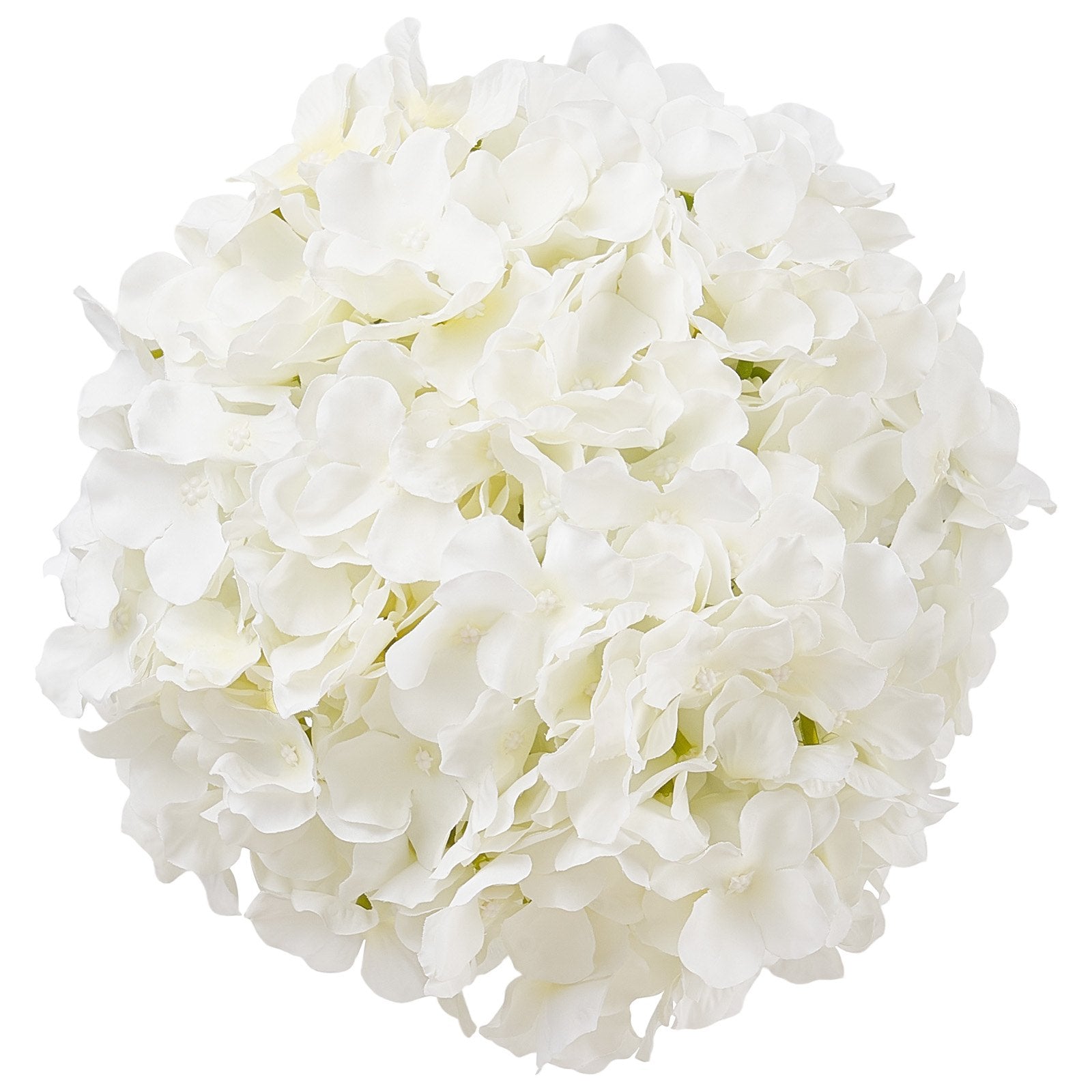 Artificial Flowers, 105 pcs Real Looking White Silk Fake Hydrangea Bulk, White Faux Bridal Shower with Stems for DIY Wedding Bouquets, Home Centerpieces Arrangements, Party Tables Decorations