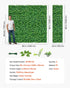 Artificial Plant Wall, 4 PCS 61 x 243.8 cm Artificial Boxwood Panels, Sun Protection Greenery Backdrop Privacy Hedge Fence, Fake Grass Screen for Wedding, Indoor, Outdoor Garden, Backyard