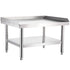 Stainless Steel Equipment Grill Stand, 122 x 76 x 61cm Stainless Table, Grill Stand Table with Adjustable Storage Undershelf, Equipment Stand Grill Table for Hotel, Home, Restaurant Kitchen