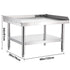Stainless Steel Equipment Grill Stand, 122 x 76 x 61cm Stainless Table, Grill Stand Table with Adjustable Storage Undershelf, Equipment Stand Grill Table for Hotel, Home, Restaurant Kitchen