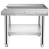 Stainless Steel Equipment Grill Stand, 122 x 76 x 61cm Stainless Table, Grill Stand Table with Adjustable Storage Undershelf, Equipment Stand Grill Table for Hotel, Home, Restaurant Kitchen