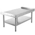 Stainless Steel Equipment Grill Stand, 122 x 76 x 61cm Stainless Table, Grill Stand Table with Adjustable Storage Undershelf, Equipment Stand Grill Table for Hotel, Home, Restaurant Kitchen