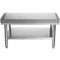 Stainless Steel Equipment Grill Stand, 152x76x61 cm Stainless Table, Grill Stand Table with Adjustable Storage Undershelf, Equipment Stand Grill Table for Hotel, Home, Restaurant Kitchen