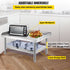 Stainless Steel Equipment Grill Stand, 152x76x61 cm Stainless Table, Grill Stand Table with Adjustable Storage Undershelf, Equipment Stand Grill Table for Hotel, Home, Restaurant Kitchen