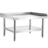 Stainless Steel Equipment Grill Stand, 152x76x61 cm Stainless Table, Grill Stand Table with Adjustable Storage Undershelf, Equipment Stand Grill Table for Hotel, Home, Restaurant Kitchen