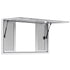 Concession Window 1346x838 mm, Aluminum Alloy Service Window for Food Truck, Up to 85 Degrees Stand Serving Window with 4 Sliding Windows, Awning Door, and Drag Hook, for Concession Trailers