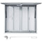 Concession Window, 91.4 x 91.4 cm Aluminum Alloy Food Truck Service Window with 4 Horizontal Sliding Screen Windows & Awning Door & Drag Hook, Serving Window for Food Trucks Concession Trailers