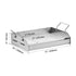 17x13 Inch Stainless Steel Grill Griddle Flat Top BBQ Cooking Plate