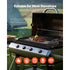 24x16 Inch Carbon Steel Griddle Flat Top BBQ Grill Plate with Handles