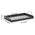 24x16 Inch Carbon Steel Griddle Flat Top BBQ Grill Plate with Handles