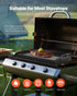 Carbon Steel Griddle, 24x16 inch Universal Flat Top Rectangular Plate, Gas Grill Griddle for BBQ Grill, Teppanyaki, Portable Family Cookware with Handle, for Camping Tailgating Party