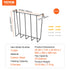 VEVOR Livestock Hay Feeder 2 Packs 24 Gallons Wall Mounted Goat Hay Rack