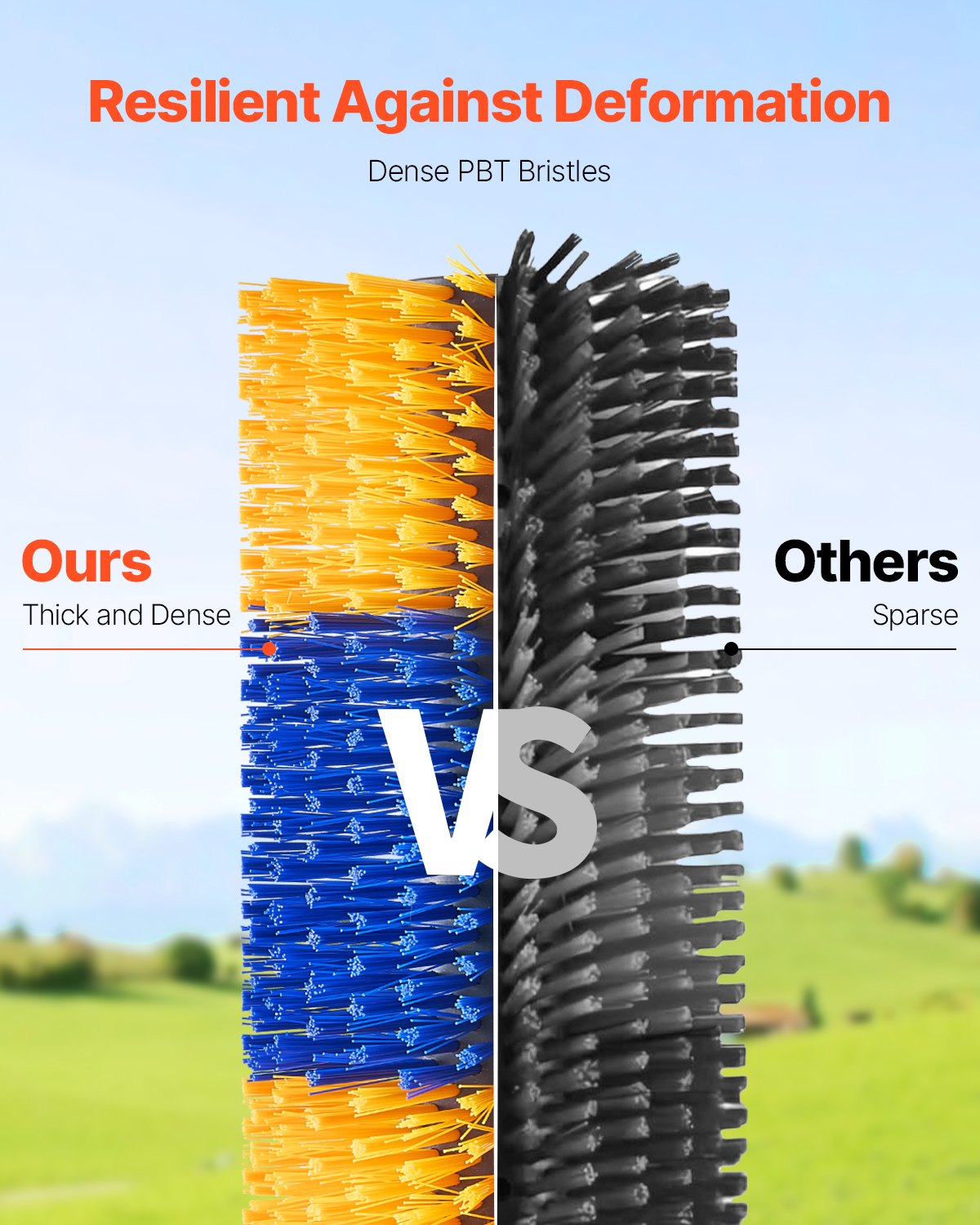 Livestock Scratching Brush, Horse Brush with 2 Screws, 20  x 7.5 in Cow Scratcher, for Back Itch Relief & Keep Cleaning, Grooming & Scratching Post Brush for Horse, Pig, Cattle Supplies