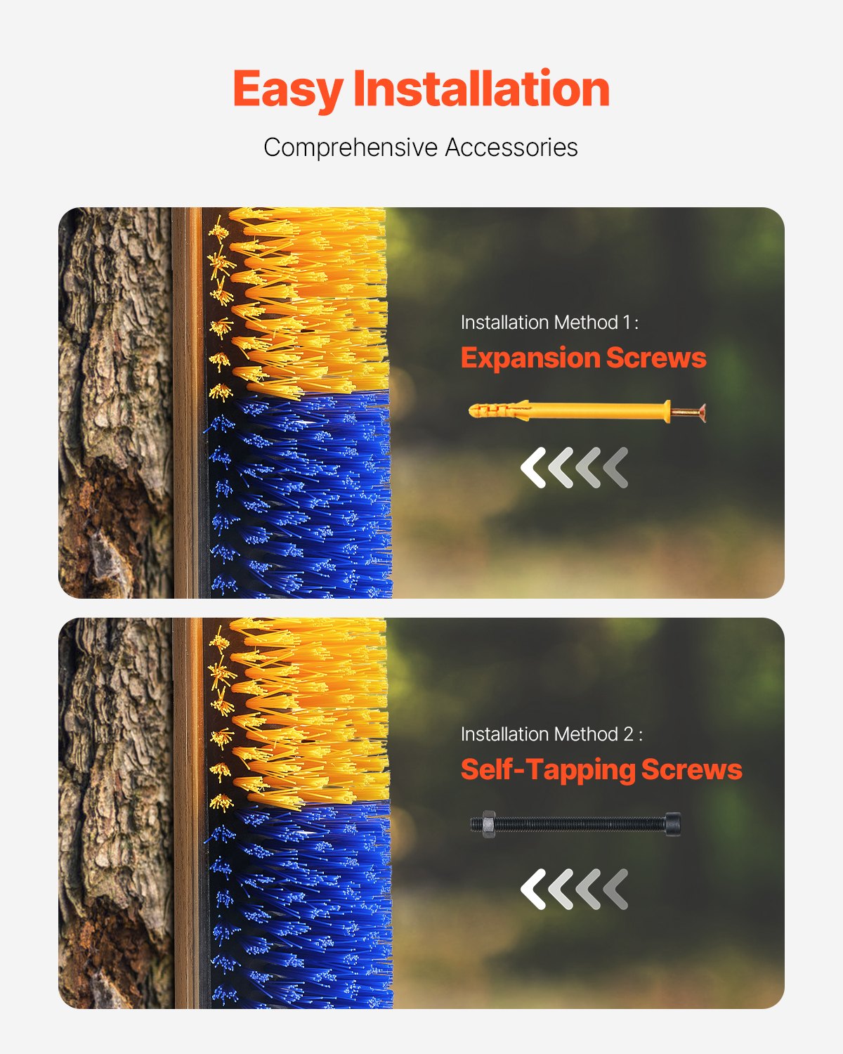 Livestock Scratching Brush, Horse Brush with 2 Screws, 20  x 7.5 in Cow Scratcher, for Back Itch Relief & Keep Cleaning, Grooming & Scratching Post Brush for Horse, Pig, Cattle Supplies