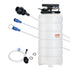 Fluid Extractor, 15 Liters Capacity, Pneumatic/Manual Oil Changer Vacuum Fluid Extractor with Dipstick and Liquid Suction Hose, Oil Extractor Change Pump for Automotive Fluids Vacuum Evacuation