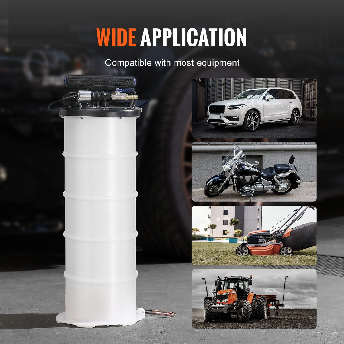 6.5L Pneumatic Manual Fluid Extractor Oil Change Vacuum Pump Kit