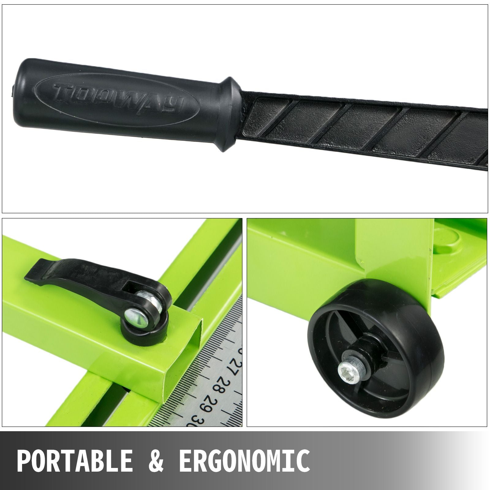 Tile Cutter 31.5 Inch Manual Tile Cutter 1.4 Inch Tile Cutting Machine Ceramic Porcelain Tile Cutter w/Laser Guide All-Steel Frame and Bonus Spare Cutter Wheels Tile Cutter Hand Tool