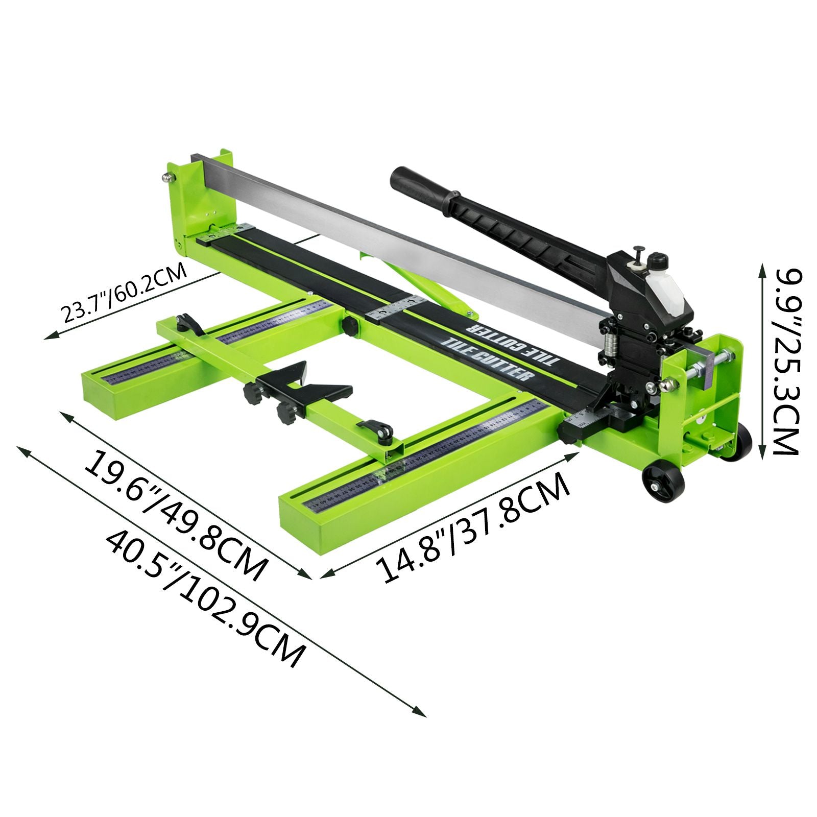 Tile Cutter 31.5 Inch Manual Tile Cutter 1.4 Inch Tile Cutting Machine Ceramic Porcelain Tile Cutter w/Laser Guide All-Steel Frame and Bonus Spare Cutter Wheels Tile Cutter Hand Tool