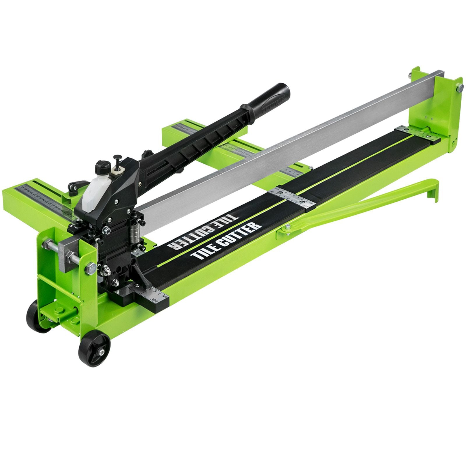 Tile Cutter 31.5 Inch Manual Tile Cutter 1.4 Inch Tile Cutting Machine Ceramic Porcelain Tile Cutter w/Laser Guide All-Steel Frame and Bonus Spare Cutter Wheels Tile Cutter Hand Tool