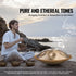 Handpan Drum 22 in 10 Notes D Minor Hand Drum Instrument with Mallet