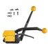 Steel Strapping Tool for 13-19 mm Width, 3-in-1 (Tensioner, Crimper, Cutter) Manual Belt Packaging Banding Machine Packaging Metal Steel Strapping Banding Tool Machine for Stainless Steel Strap