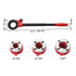 Ratchet Pipe Threader Kit 1/2"-1" NPT Manual Pipe Threading Tool Set