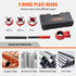 Ratchet Pipe Threader Kit, 1/2" NPT, 3/4" NPT, 1" NPT Manual Ratcheting Pipe Threader, Portable Pipe Threading Tool Set with 3PCS NPT Dies, Storage Case for Galvanized Aluminum Iron Copper Pipes
