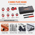 Ratchet Pipe Threader Kit, 1/4" NPT - 1-1/4" NPT Manual Ratcheting Pipe Threader, Portable Pipe Threading Tool Set with 6PCS NPT Dies, Storage Case for Galvanized Aluminum Iron Copper Pipes