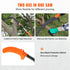 Manual Pole Saw, 2.24 m-8.24 m Extendable Tree Pruner, Sharp Steel Blade High Branches Trimming, Manual Branch Trimmer with Lightweight 8 Fiberglass Handles, for Pruning Palms and Shrubs