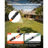 Manual Pole Saw, 2.24 m-8.24 m Extendable Tree Pruner, Sharp Steel Blade and Scissors High Branches Trimming, Branch Trimmer with Lightweight 8 Fiberglass Handles, for Pruning Palms and Shrubs