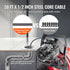 Drain Cleaner Machine 50FT x 1/2Inch Manual Feed Snake Auger with 4 Cutter