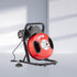 Drain Cleaner Machine 50FT x 1/2Inch Manual Feed Snake Auger with 4 Cutter