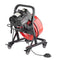 Drain Cleaner Machine 50FT x 1/2 Inch Manual Feed Snake Auger with Wheels
