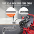 Drain Cleaner Machine Drain Auger 75FT x 3/8 Inch Manual Feed & 4 Cutters