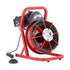 Drain Cleaner Machine Drain Auger 75FT x 3/8 Inch Manual Feed & 4 Cutters