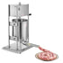 Manual Sausage Stuffer, 22 LBS / 10 L Vertical Meat Stuffer, Dual-Speed Sausage Casing Meat Filling Machine, Stainless Steel Heavy Duty Filler with 5 Stuffing Tubes, for Commercial & Home Use