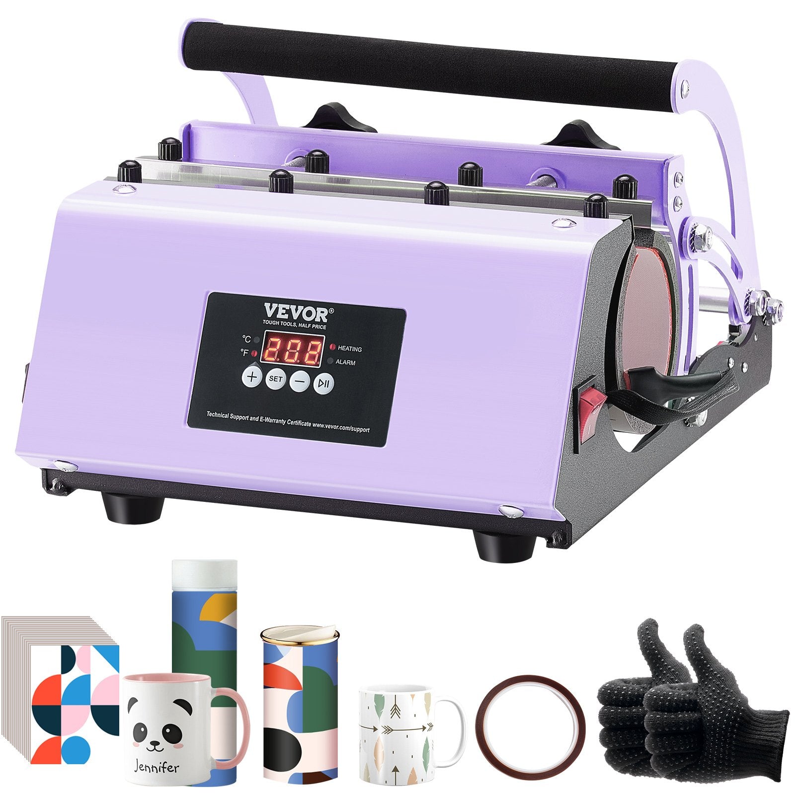 Tumbler Heat Press Machine 11-30oz Mug Press Sublimation Tumblers Purple
