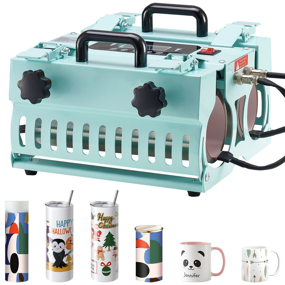 Tumbler Heat Press Machine 2 Station 11-30oz Mug Press Sublimation Set
