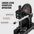 Arbor Press, 0.5 Ton Manual Arbor Press, 11.68" Maximum Height, Cast Iron Heavy-duty Manual Desktop Arbor Press, Precision Hand Press for Stamping, Bending, Stretching, Forming