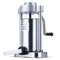 Manual Sausage Stuffer, 2 L / 5 LBS Vertical Sausage Machine with G-type Clamp, Food-Grade 304 Stainless Steel Barrel with 2 Stuffing Tubes, for Home Kitchen Restaurant Commercial