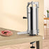 Sausage Stuffer 5LBS/3L Capacity Homemade Sausage Maker Stainless Steel