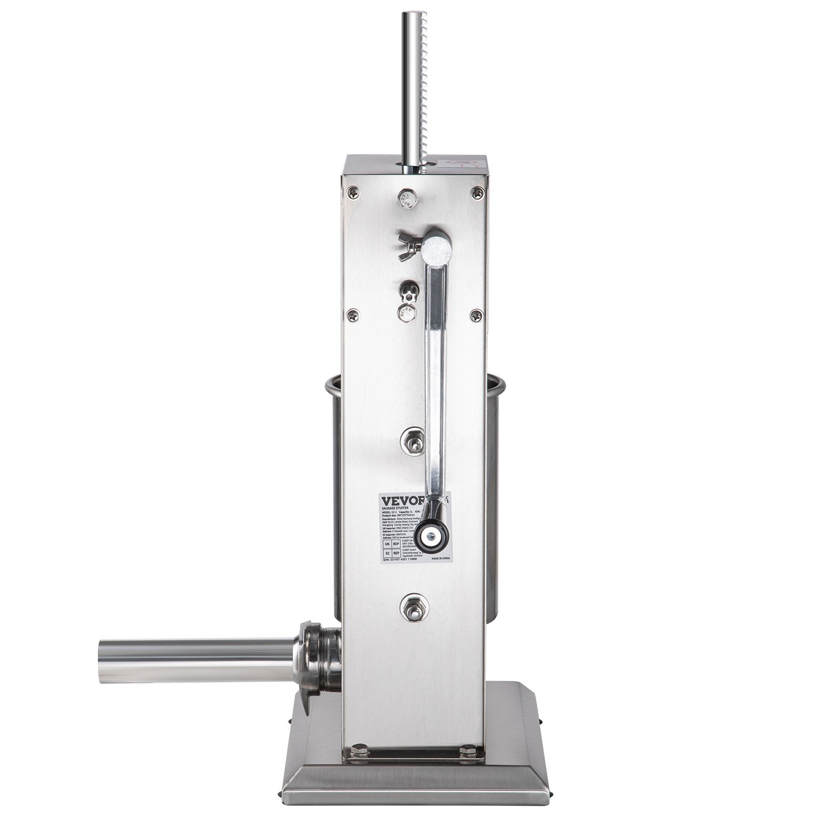 Sausage Stuffer 5LBS/3L Capacity Homemade Sausage Maker Stainless Steel