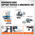 Belt Grinder Sander, 30 x 1-Inch Variable Speed Belt Polisher with VFD, 550W Polishing Grinding Machine with 2 Grinding Moulds & 3PCS Sanding Belts for Metalworking, Knife Making