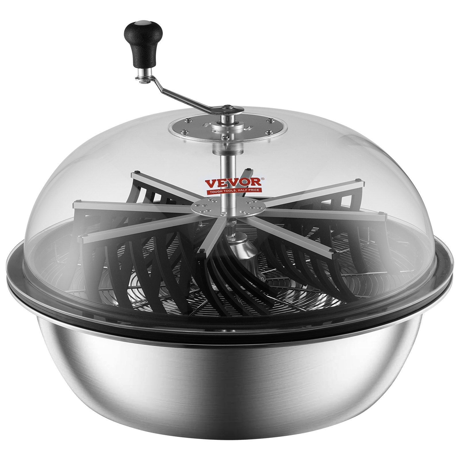 Leaf Bowl Trimmer, 24'' Trimmer Bowl, Manual Bud Trimmer with Stainless-Steel Blades for Twisted Spin Cut, Clear Visibility Dome and Hand Pruner Included, for Cutting Leaves, Buds, Flowers