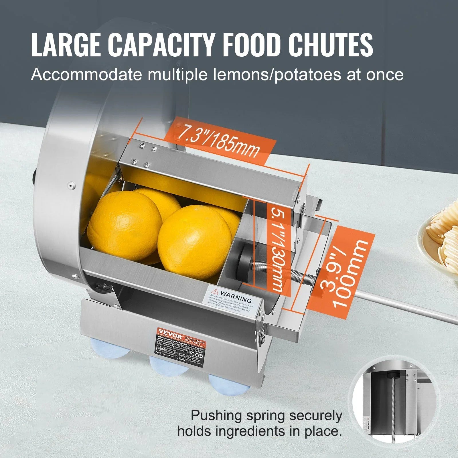 Manual Vegetable Fruit Slicer, 0-0.5